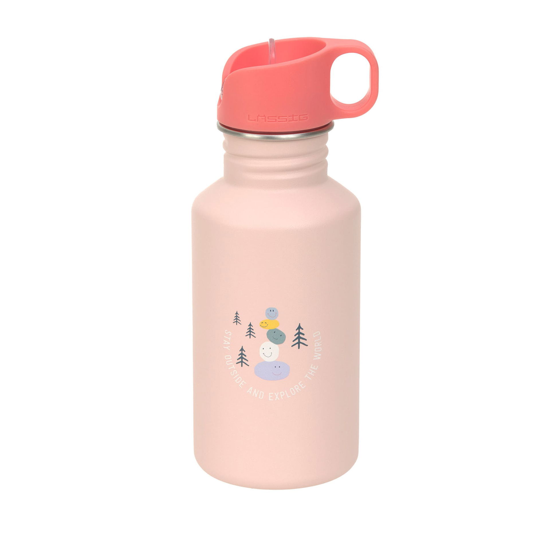Gourde pour enfant inox 500 ml Sunny Explorer, rose
