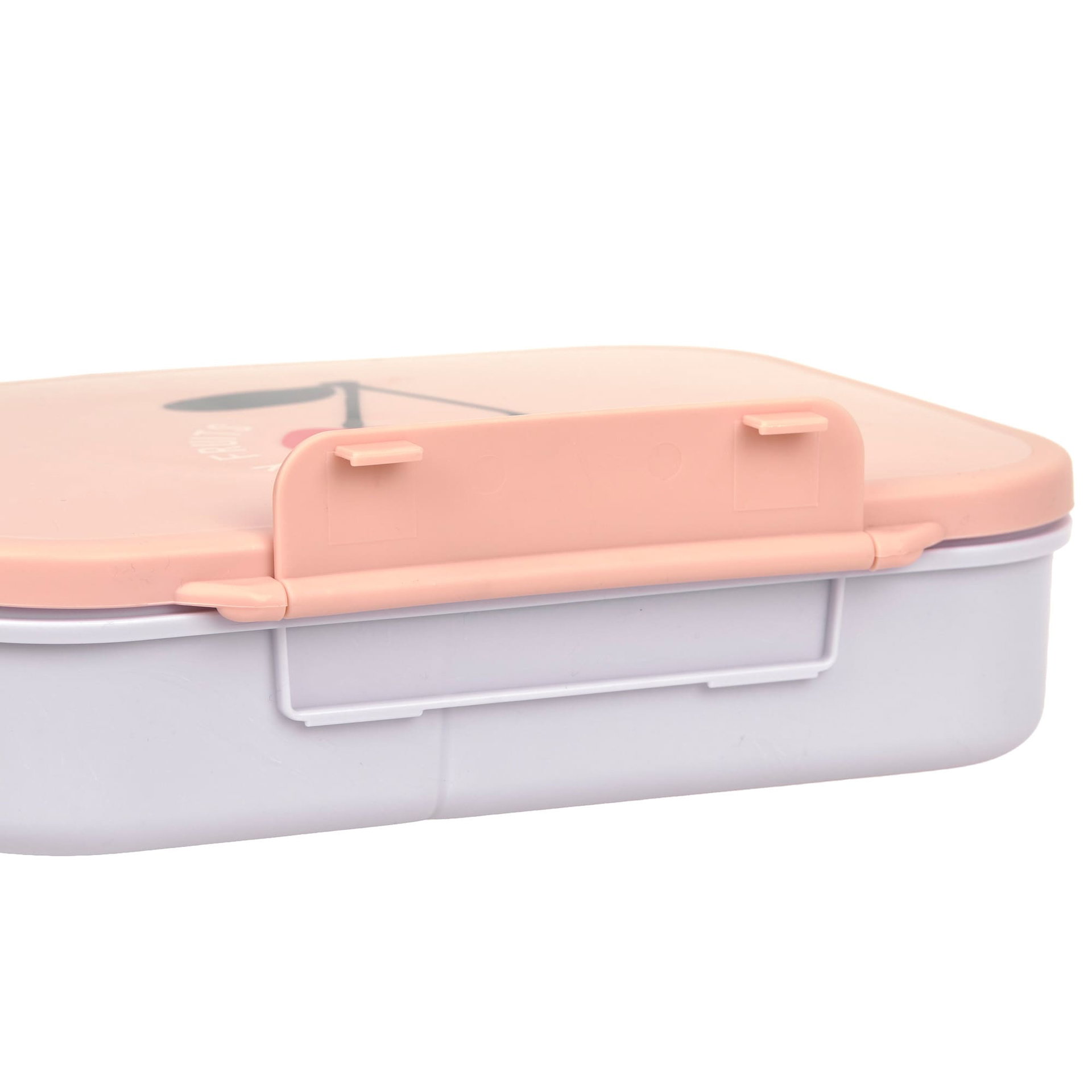 box, bento, lunch, pink, gray