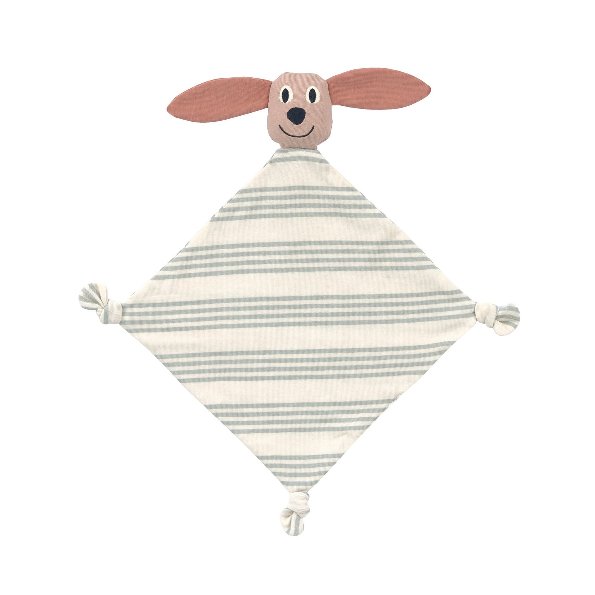 Bild 1 PreOrder 2026 - Cuddle Cloth GOTS Dog, Bekleidung, Bademode, Baby-Schmusedecke, weiches Spielzeug, gestreifte Decke, Diamond-Form, Hund-Charakter
