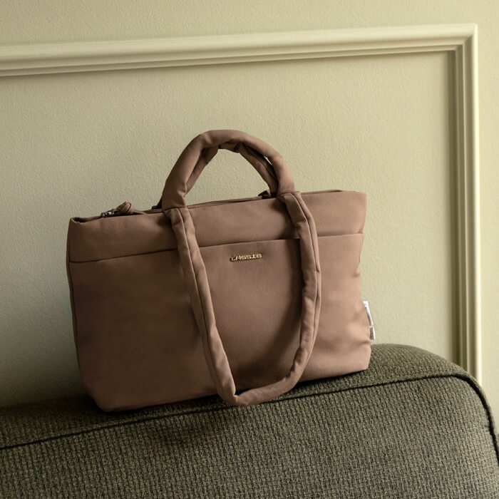 Tasche, Handtasche, Beige, Material?, Reißverschluss
