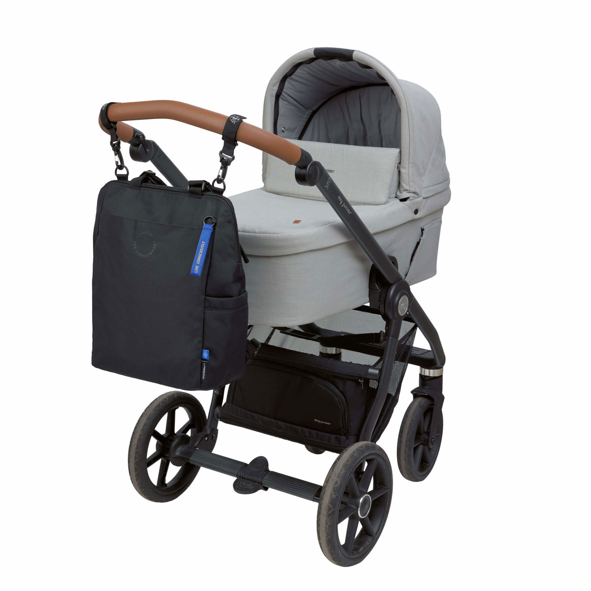 Diaper Bag Conversion Backpack, black