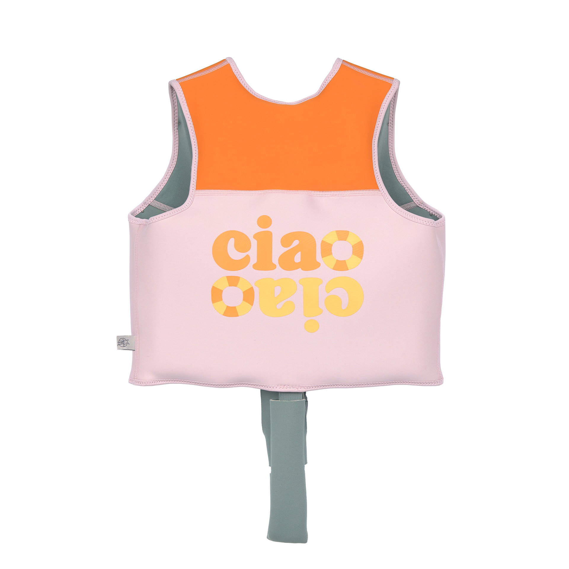 Weste, Schwimmweste, Gürtel, Memory, Neon-Orange