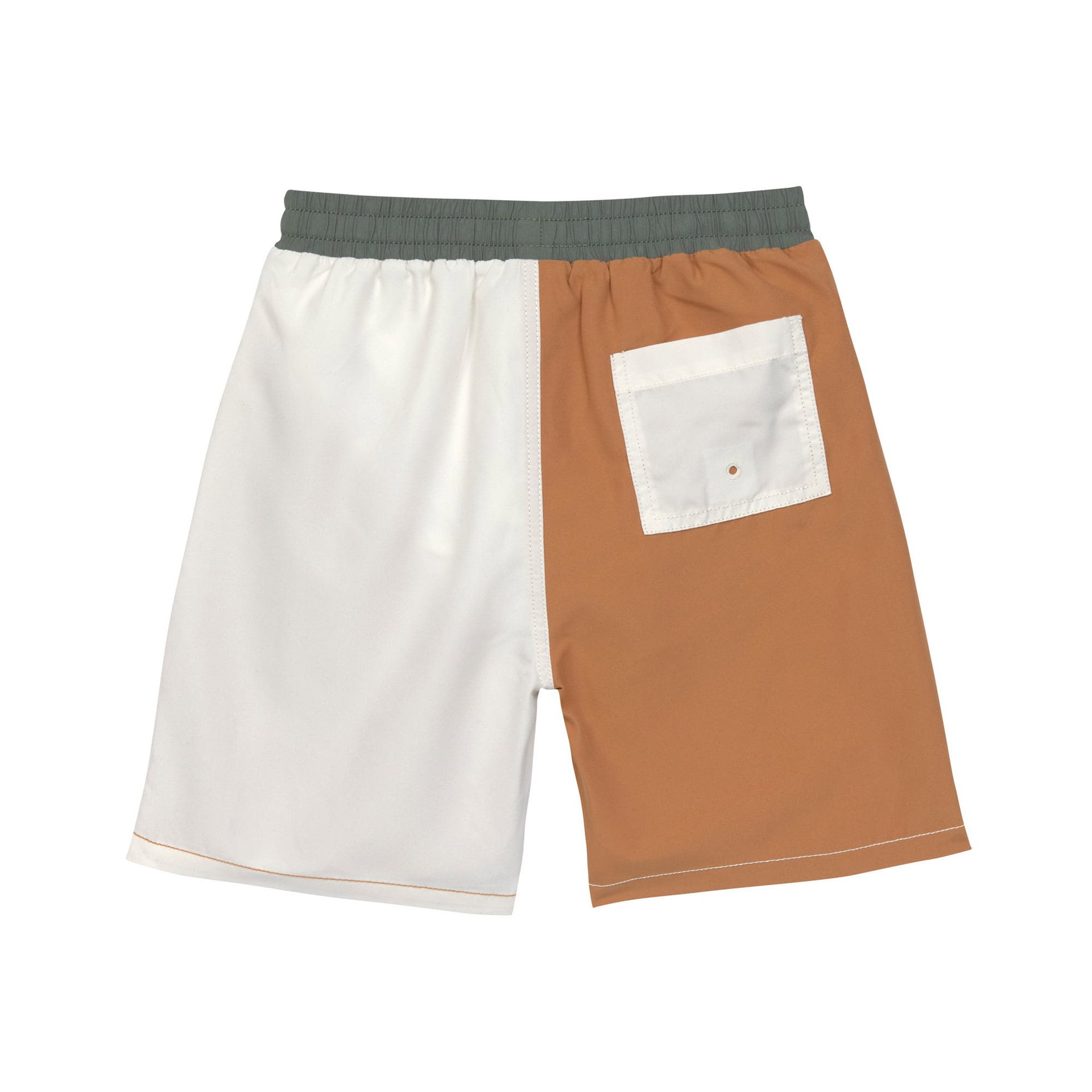 Bild 4 UV Badehose Kinder, Braun Weiß