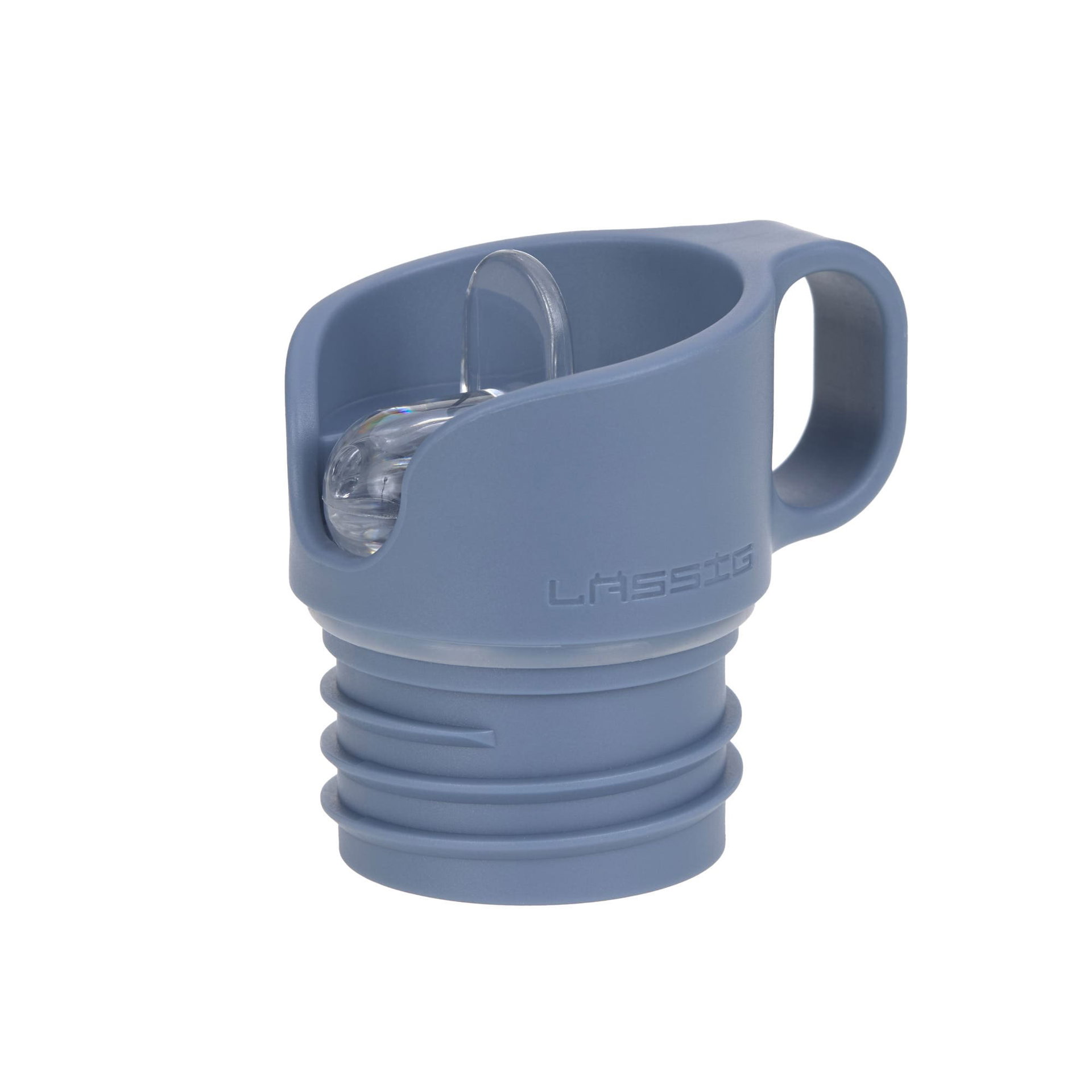 trinkflasche, tragbare flasche, trinkverschluss, silikonhülle, blue color