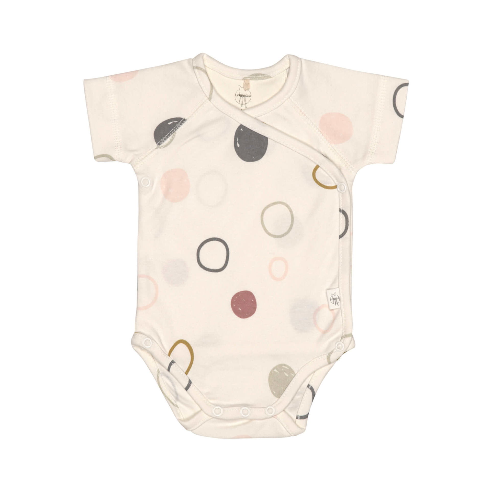 Short Sleeve Body GOTS, Circles Offwhite (0 months) Lässig