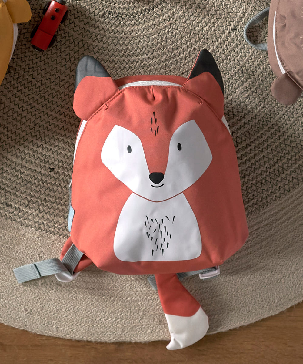 Rucksack, Fuchs-Design, Kinder-Umhängetasche, Orangene Rucksack, Tiermotiv