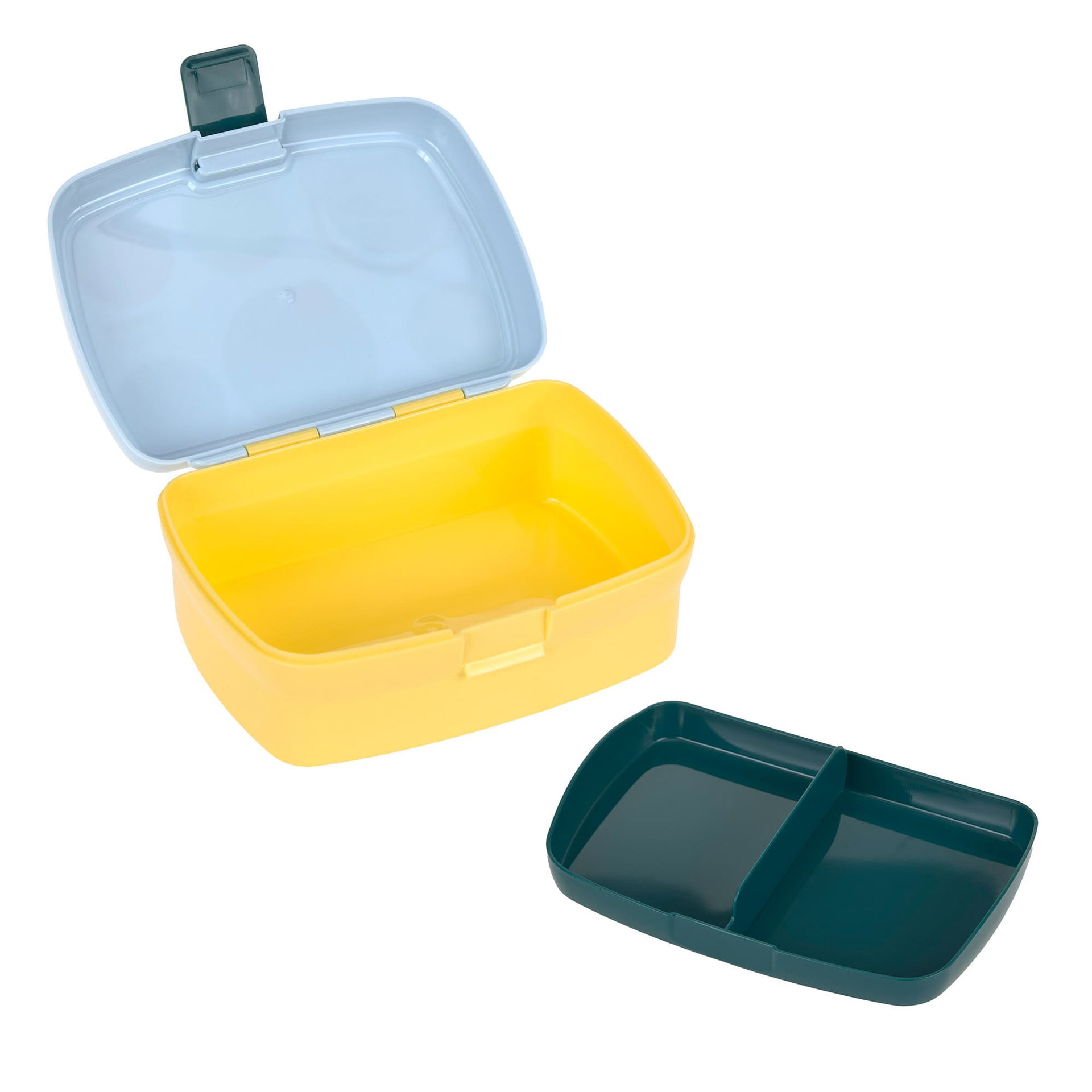 Lunchbox, Zweiter Fach, Drei Teile, Plastik, Bunt