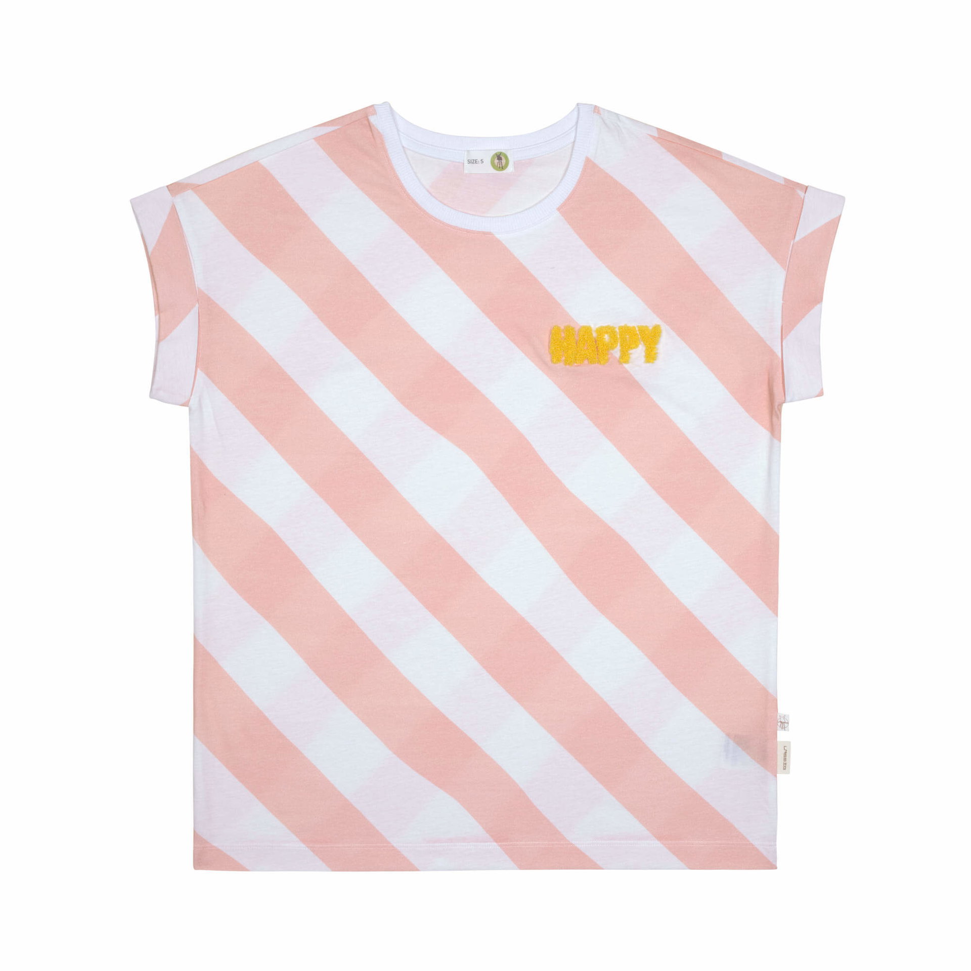 Bild 1 Damen T-Shirt GOTS (loose fit), Happy milky peach, Bekleidung, T-shirt, Hemd