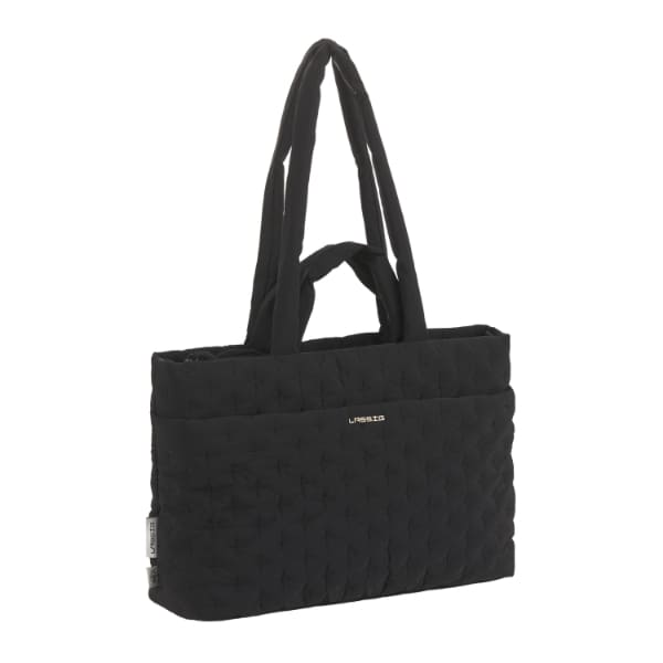 Tote-Tasche, schwarz, gepolstert, Handtasche, wiederverwendbare Tasche