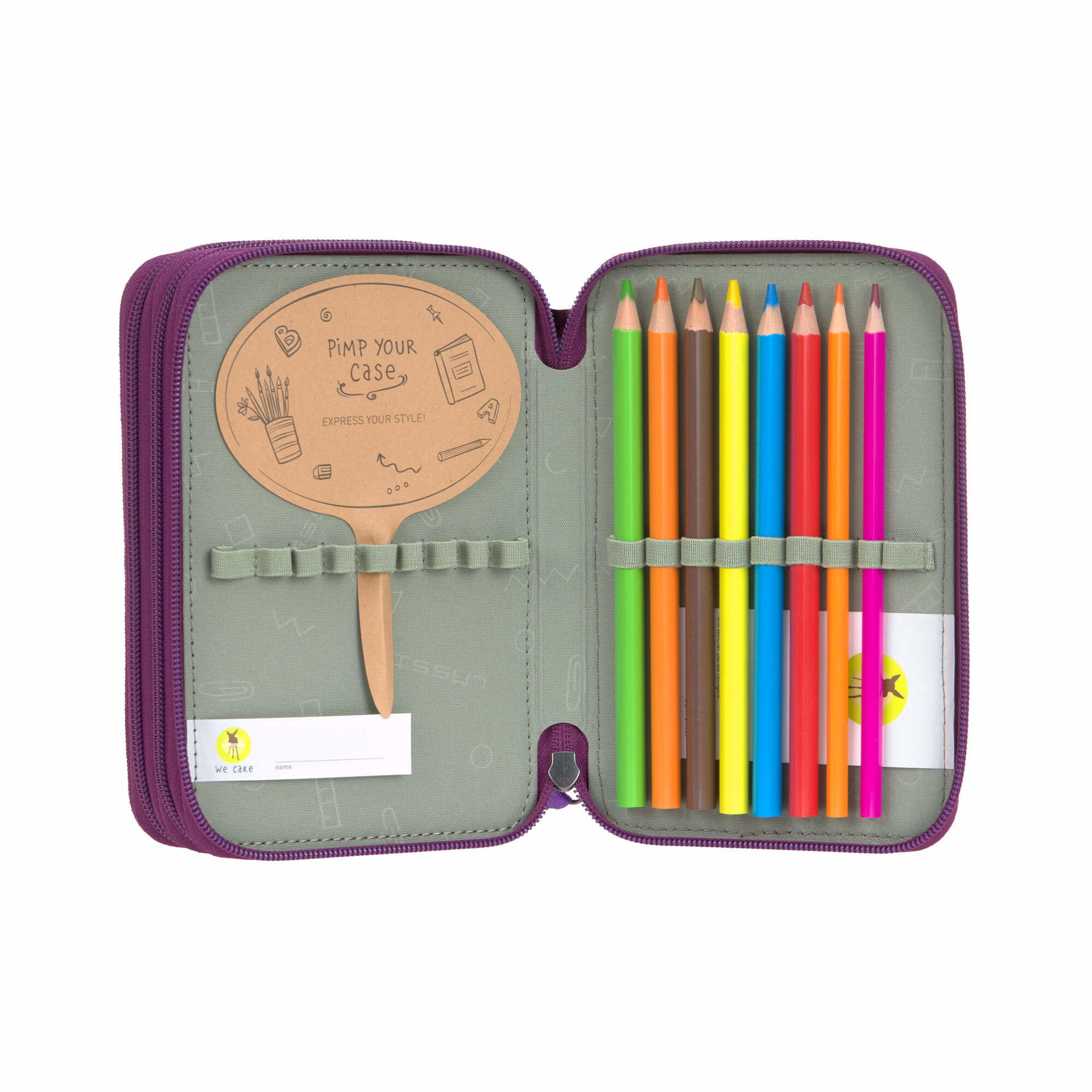 Schulset, Buntstifte, Schreibset, Etui, Malkasten