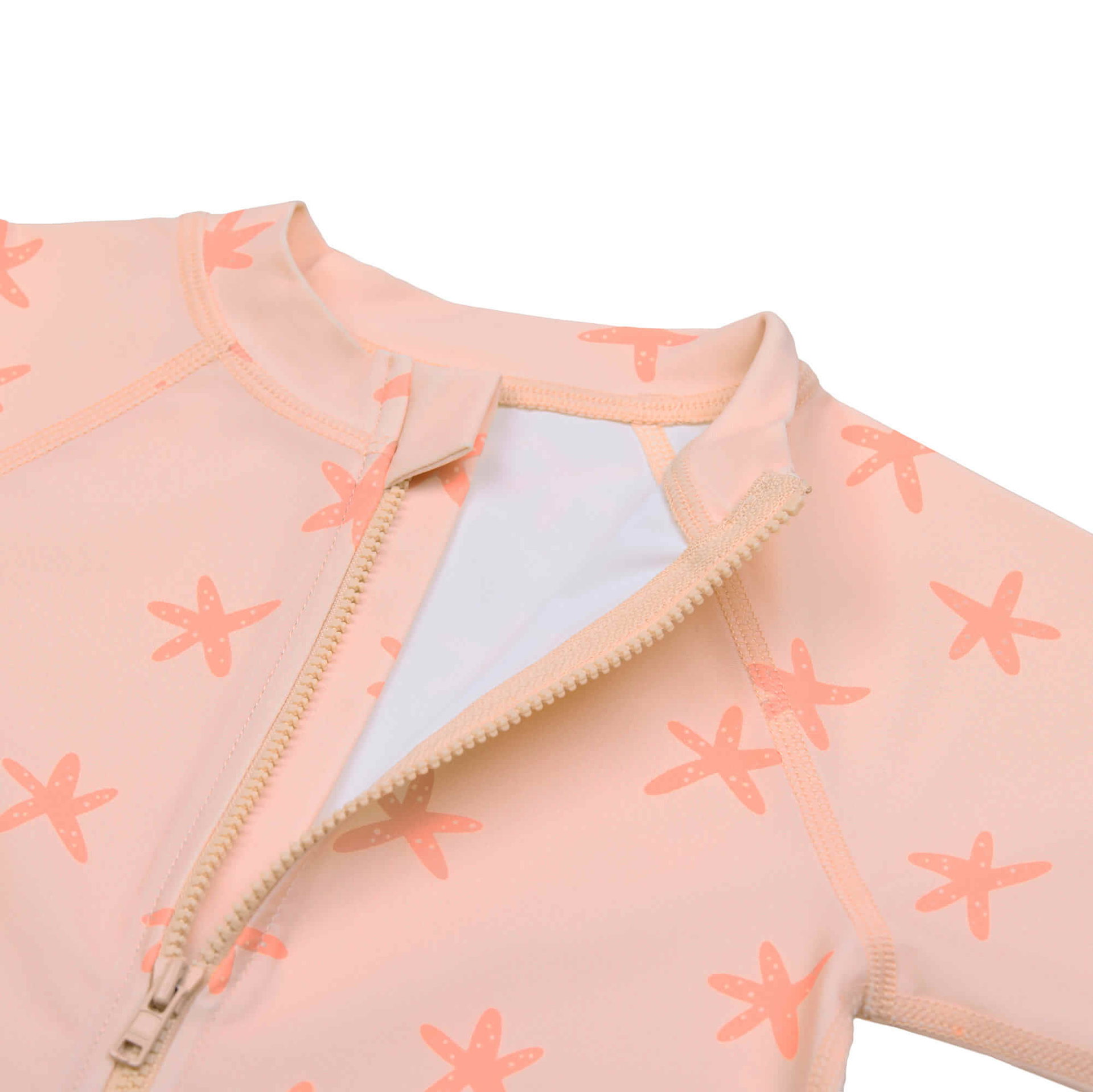 Bild 2 Schwimmanzug Kinder Kurzarm (UV Schutz) - Seestern, Rosa