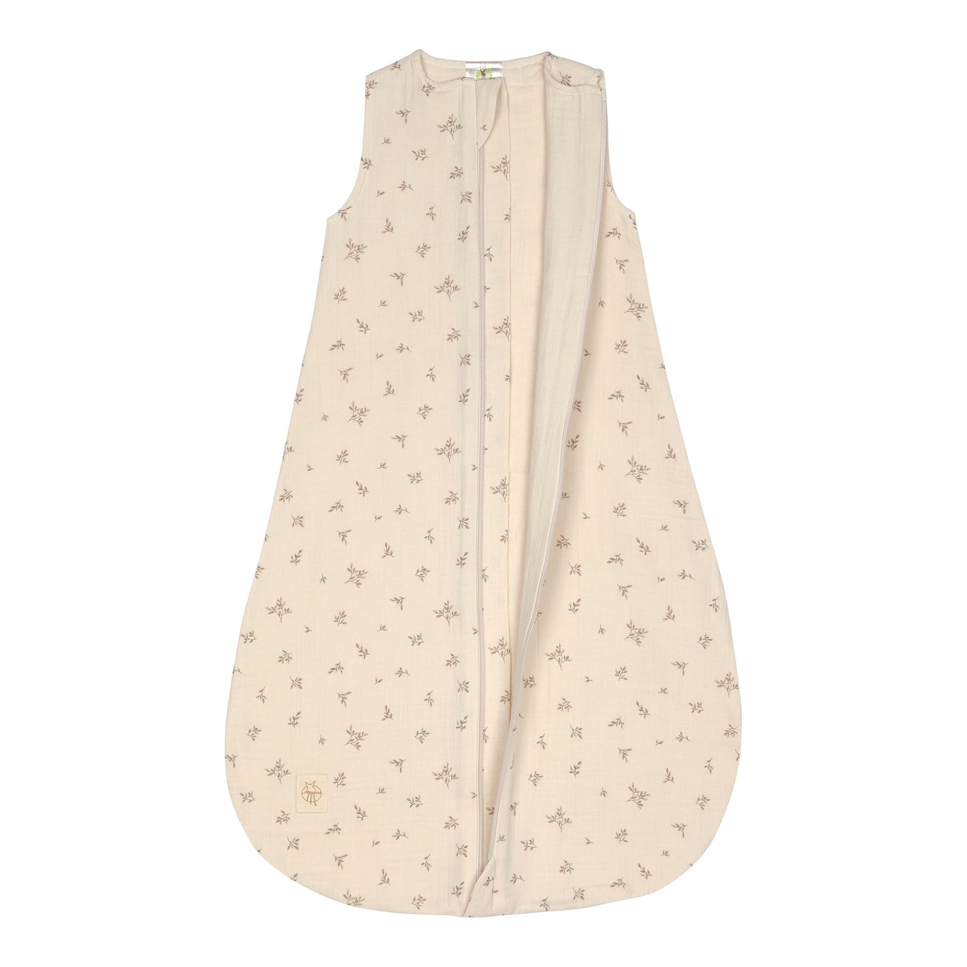 Nachtjacke, Schlafsack, Bezug, Baumwolle, Beige