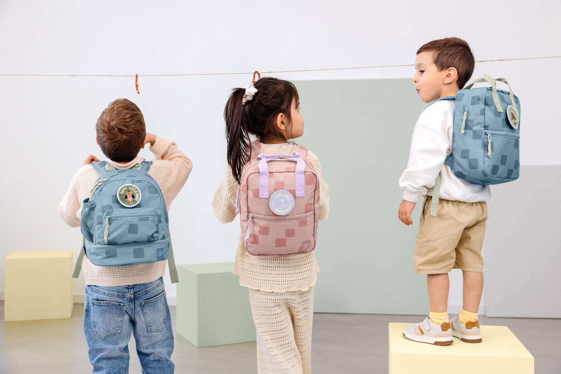 Bild 9 Kindergartenrucksack Square - Pattern Party, Blau