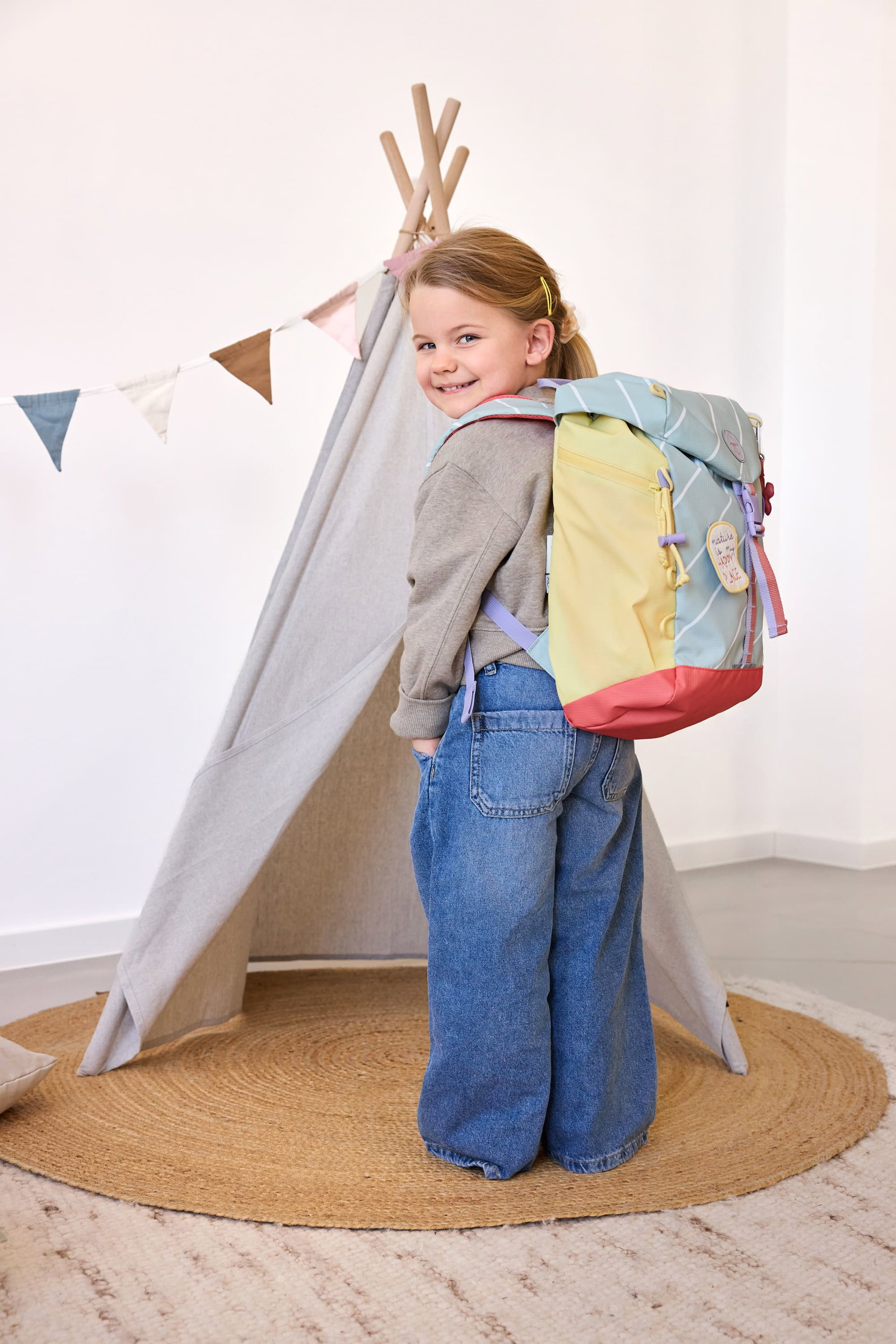 Rucksack, Kind, Backpack, Pastell, Mehrfarbig