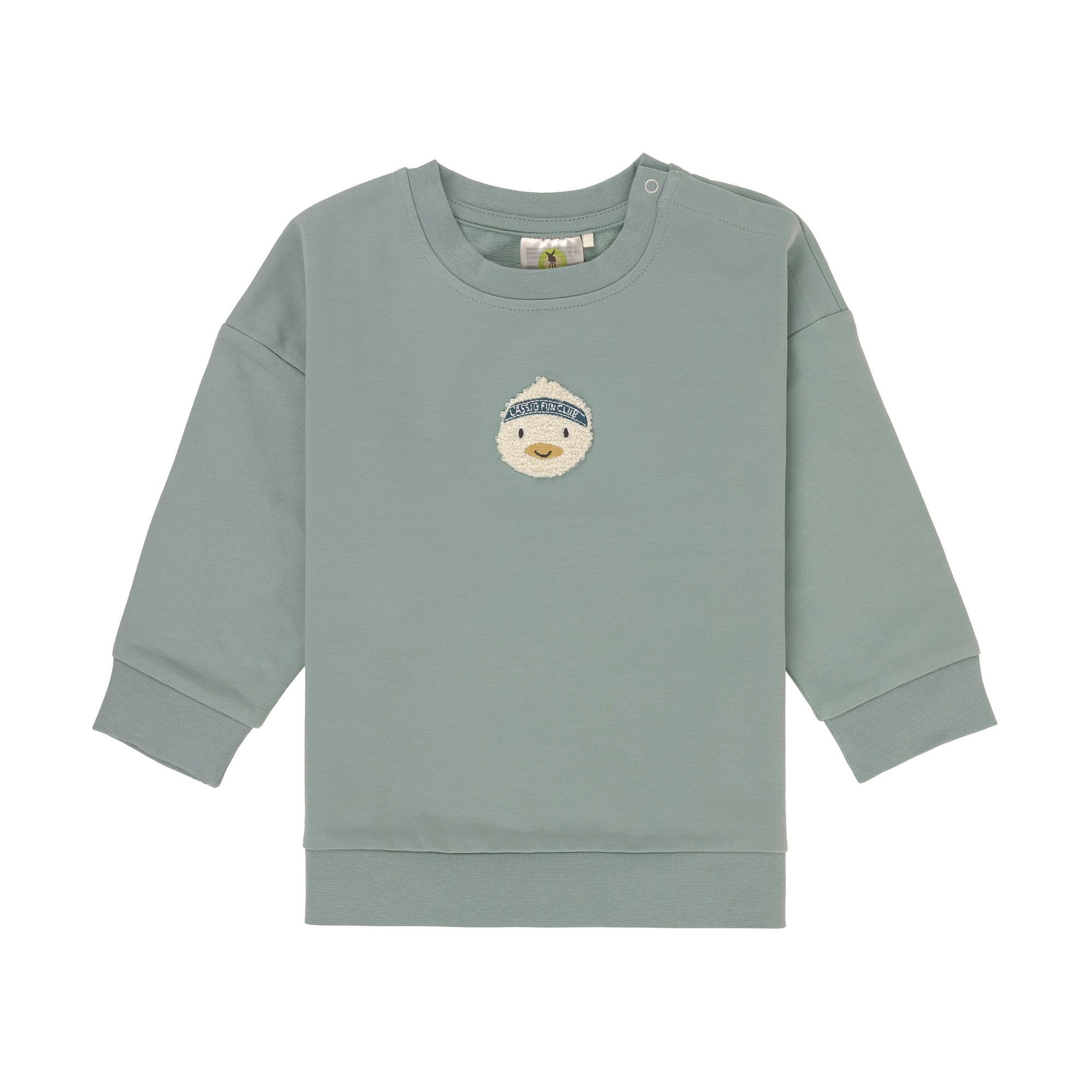 Bild 1 PreOrder 2026 - Kids Sweater GOTS Duck granite green, T-shirt, Pullover, Sweatshirt, Langarm, Hemd, Langarm, Ärmel, Pullover, Sweatshirt, T-shirt, Langarm, Ärmel, T-shirt, Pullover, Sweatshirt
