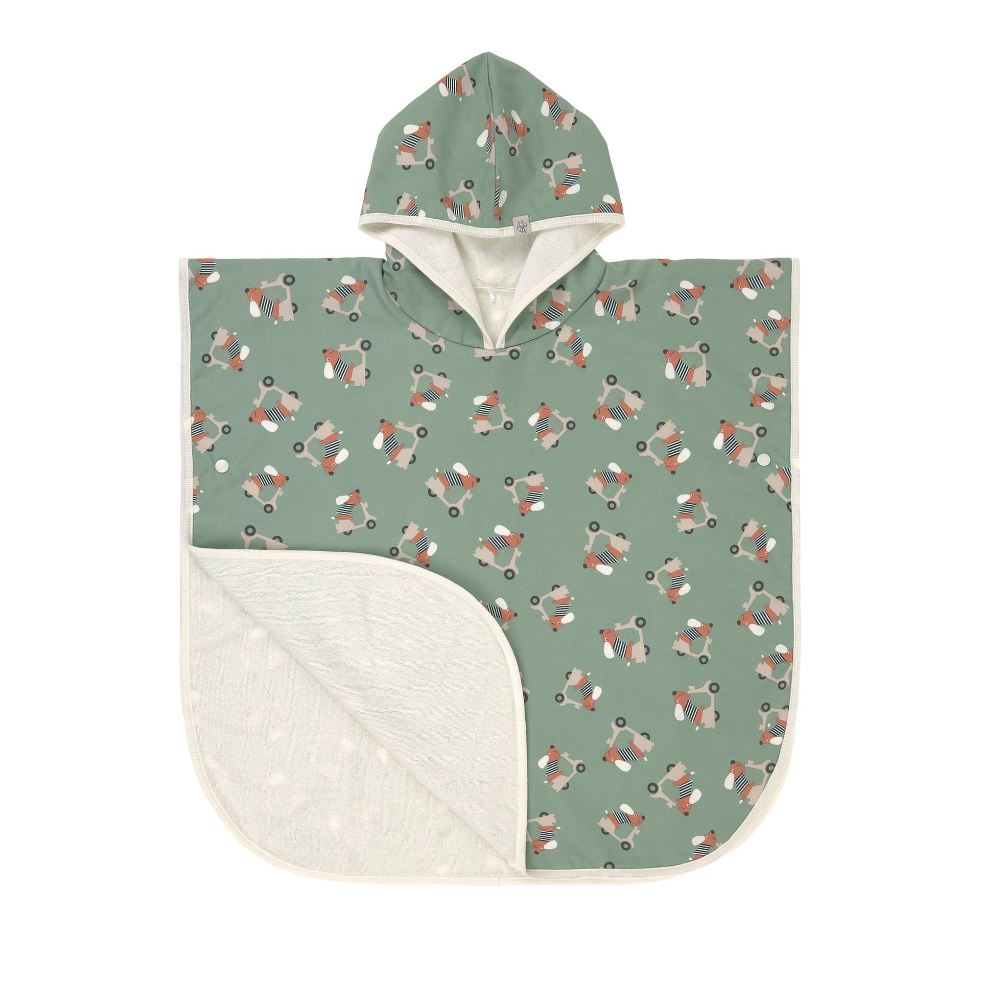Bild 1 PreOrder 2026 - Beach Poncho Scooter/Dog green, Bekleidung, Mantel, Windel, Bekleidung, Mantel