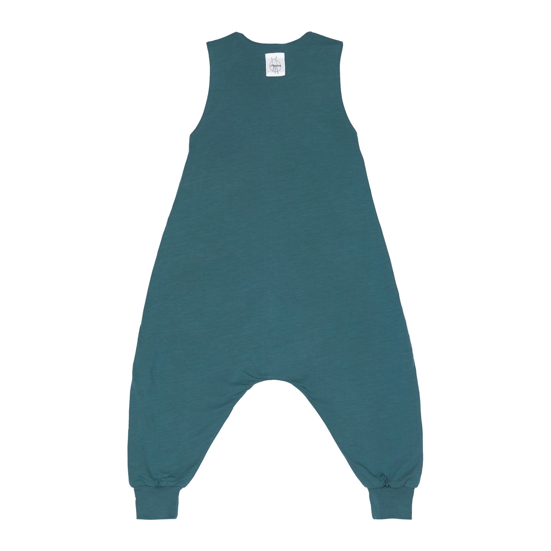 overall-poncho, teal, undyed, jumper, sleeveless
