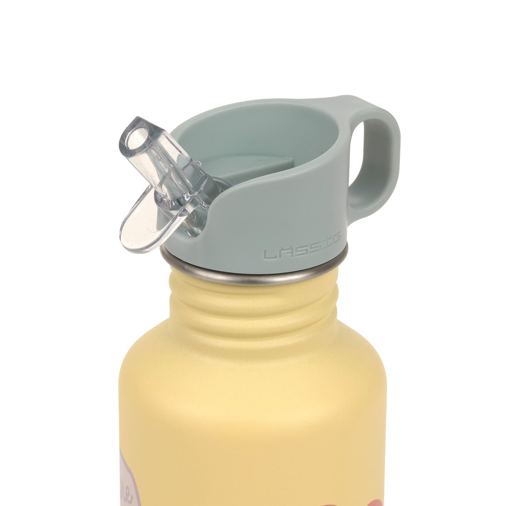 Wasserflasche, Sportflasche, Flip-Kappe, Silikongriff, wiederverwendbar
