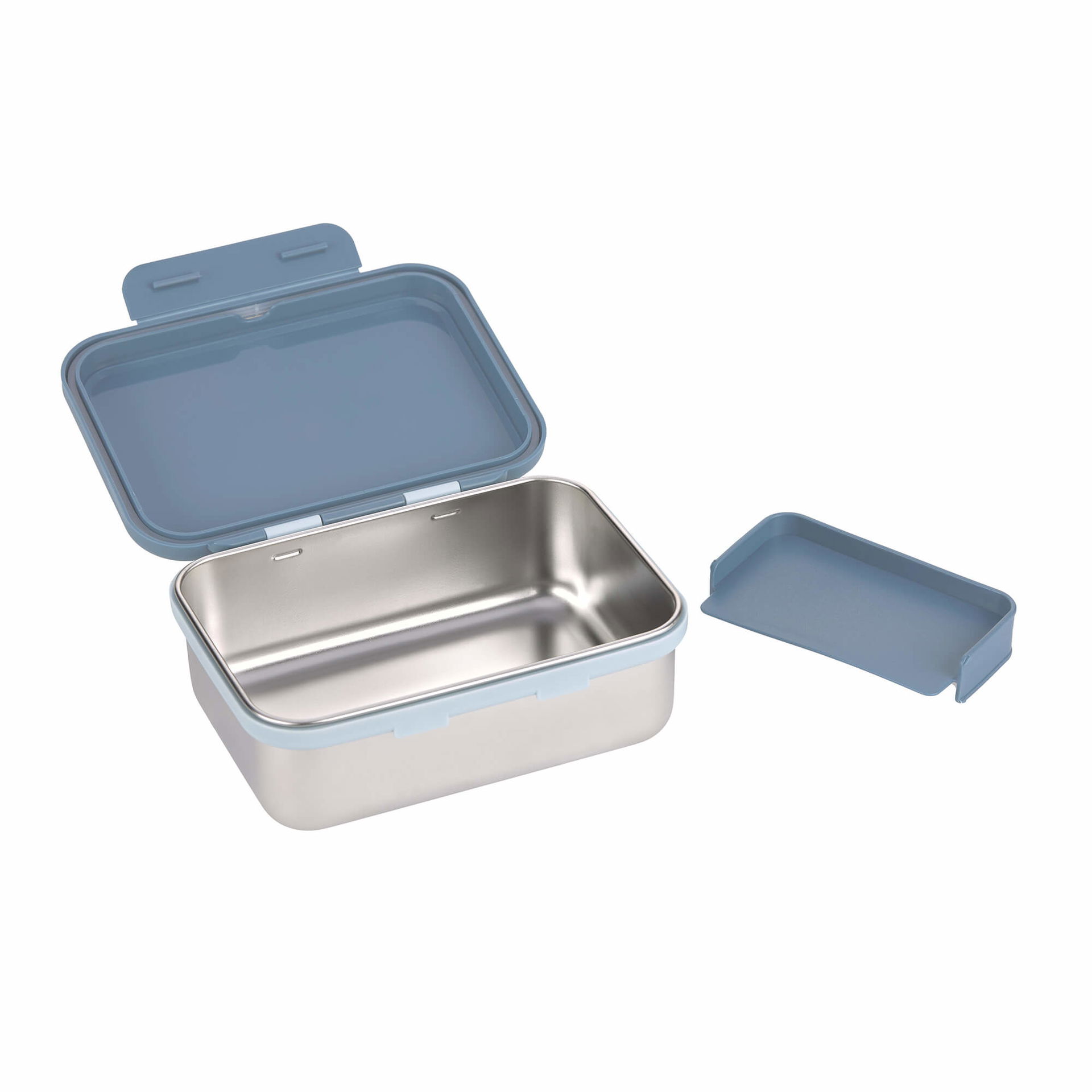 Lunchbox Per Bambini LÄSSIG - Acciaio Inox E Bambù - Compartimenti Separati - Sostenibile E Sicura - Foto 9