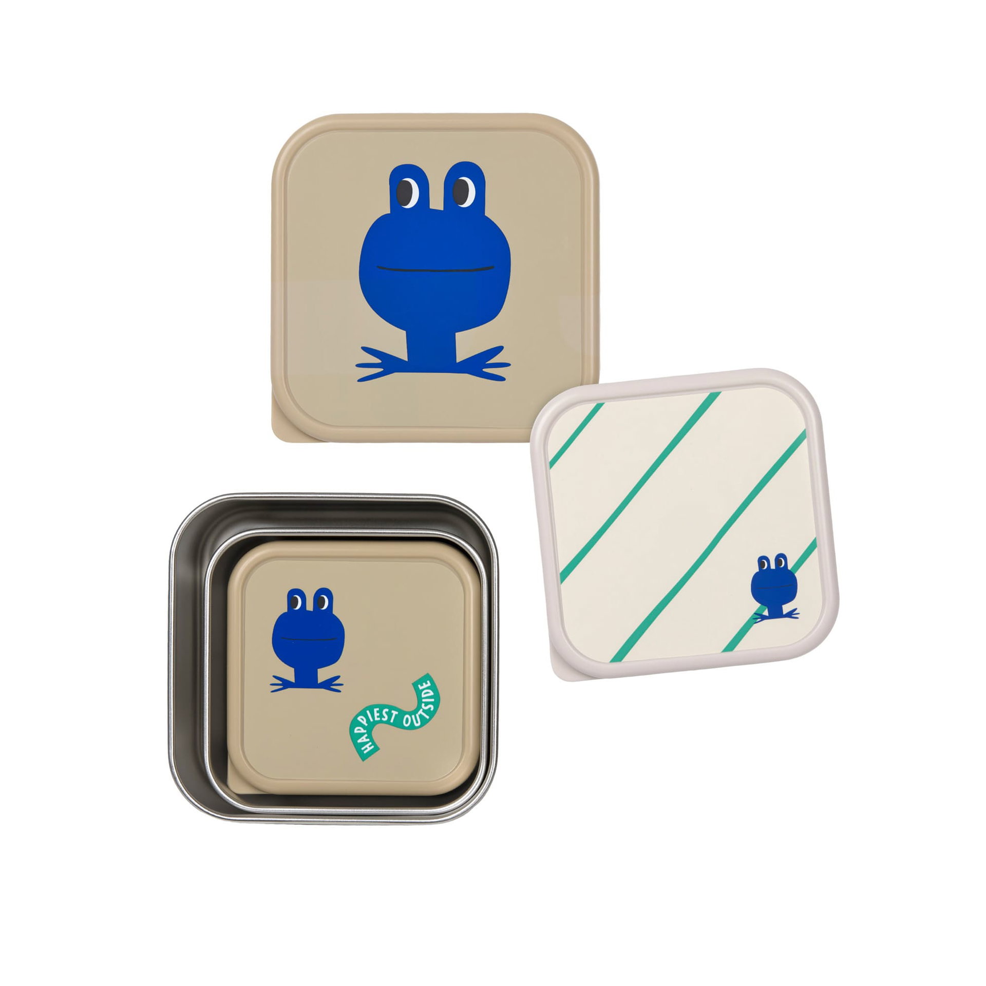 Schale, Schnellclip, Frosch-Design, Metalldose, Beutelspender