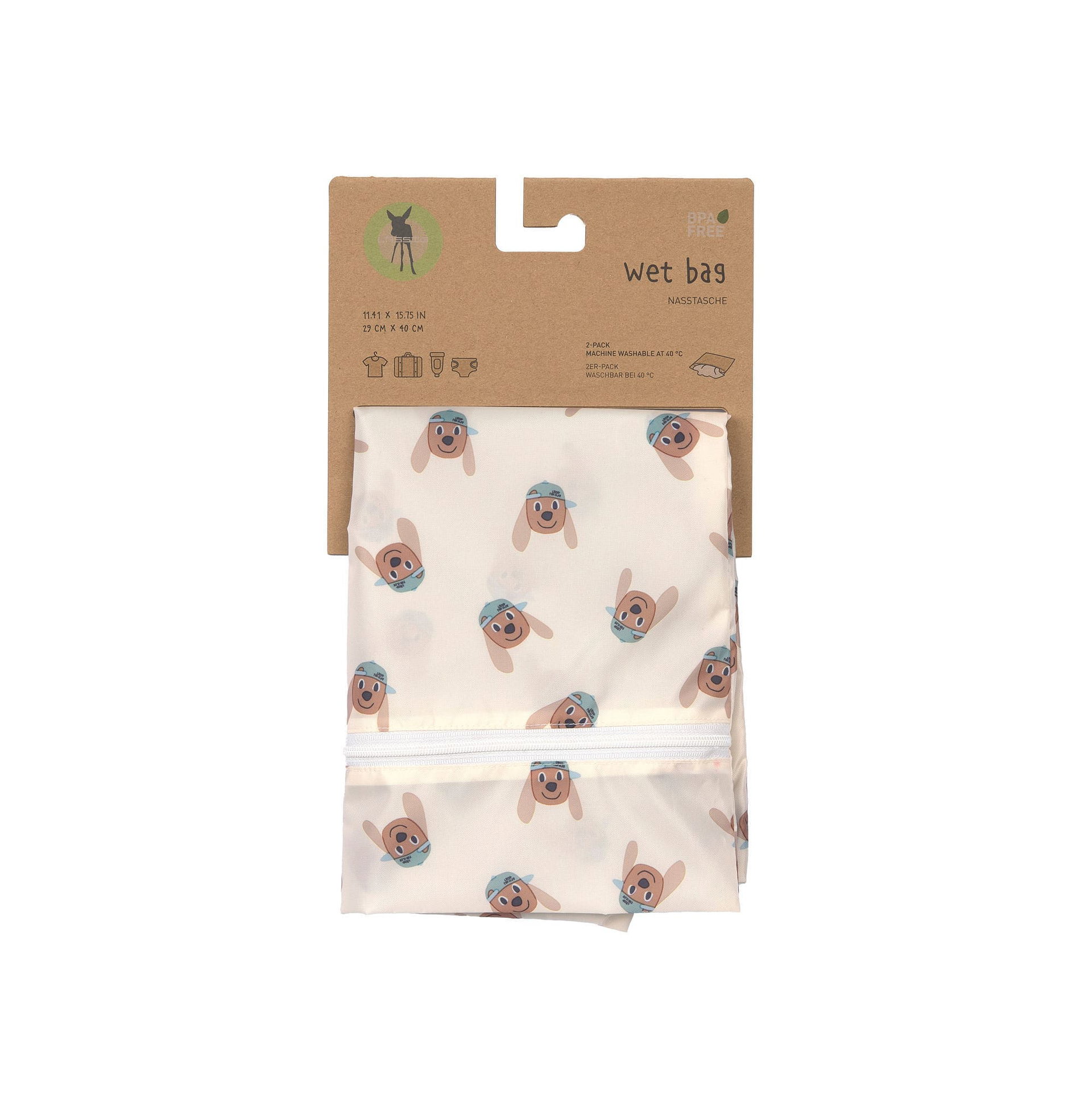 Sac à couches lavables (2 pcs) - Tiny Team, Chien