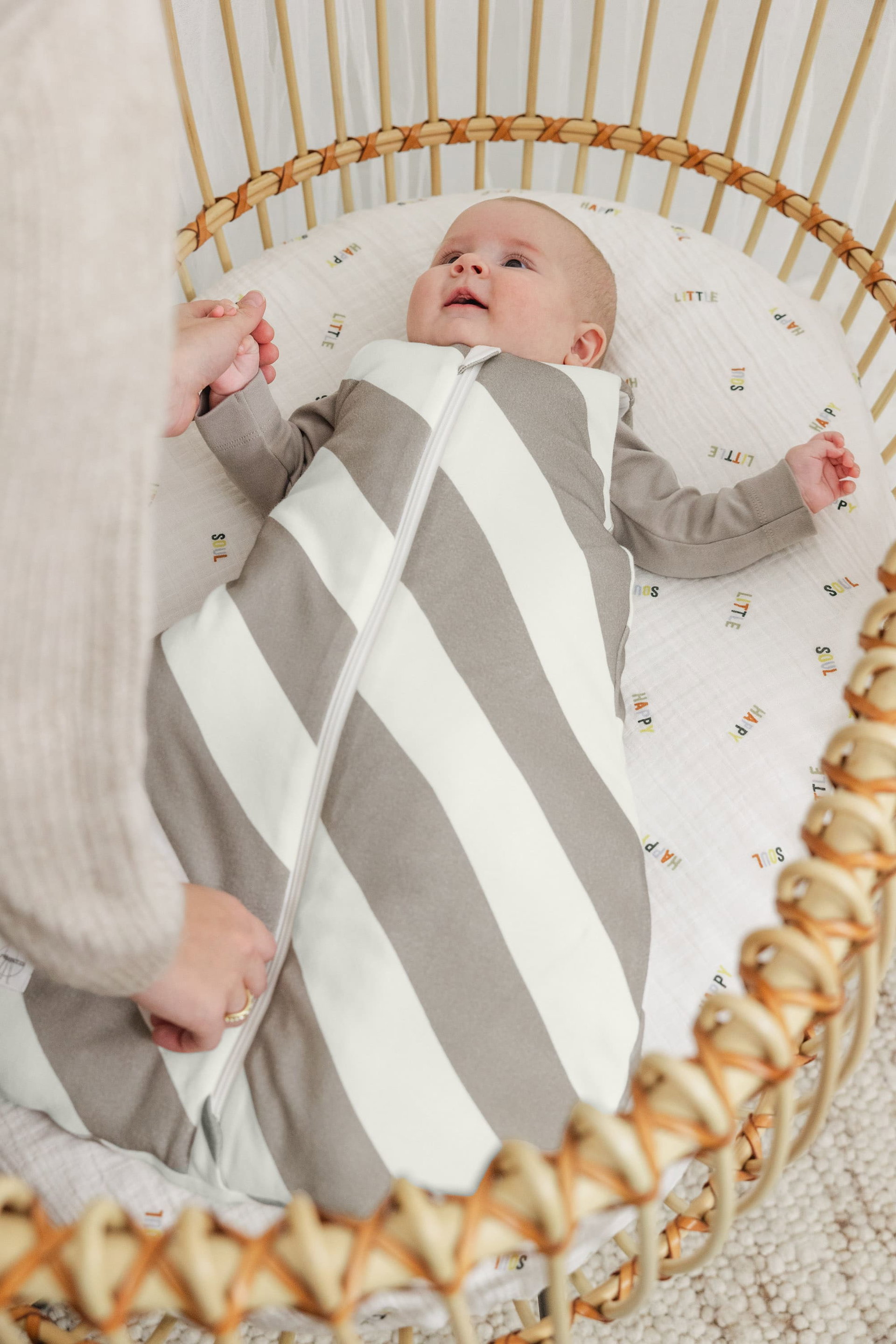 Bild 3 Babyschlafsack 2,5 TOG - Striped, Taupe, Krippe, Mobiliar, Bett für Säuglinge