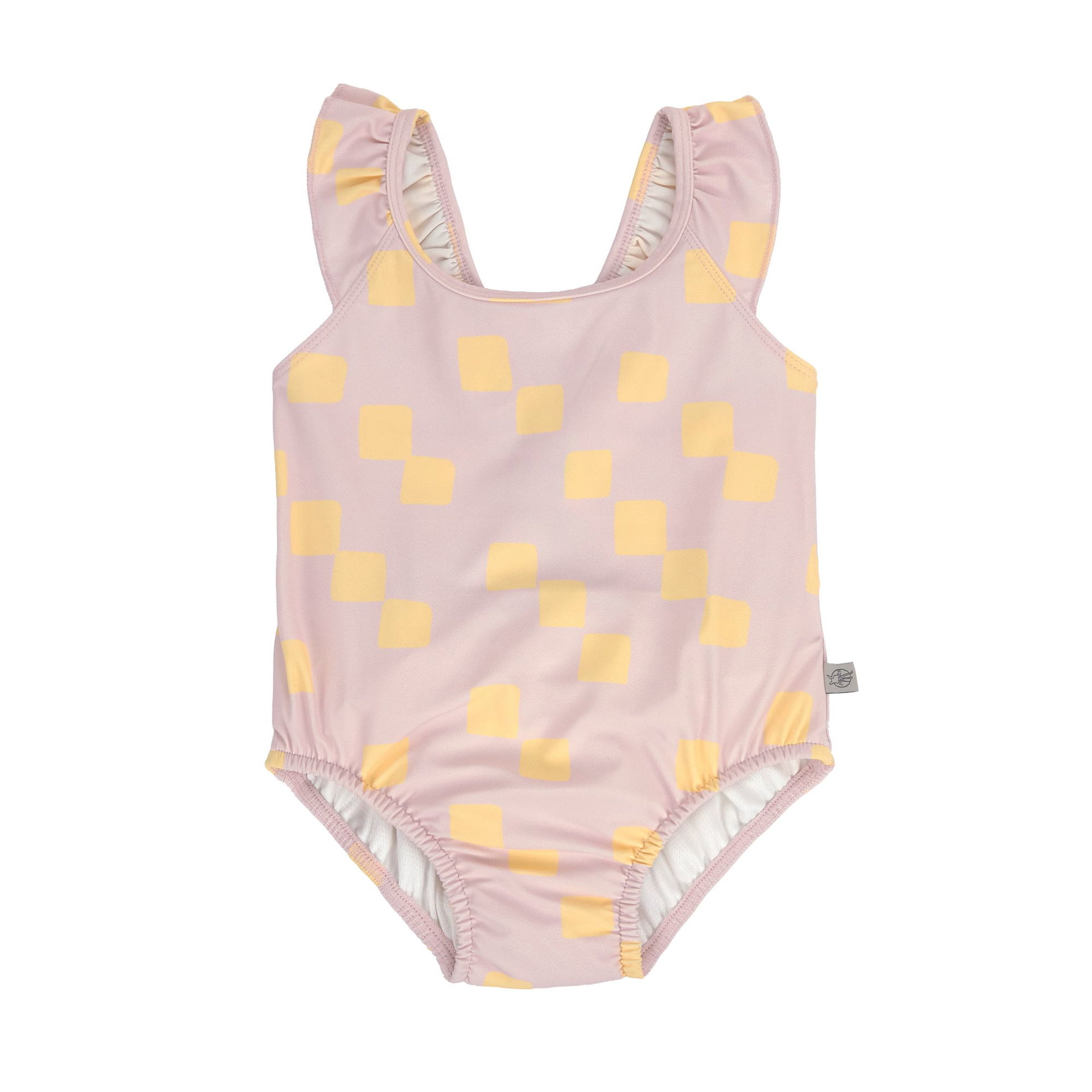 Bild 1 PreOrder 2026 -  Swimsuit Checkerboard pale pink/yellow, Windel, Windel, Kleidung, Bademode