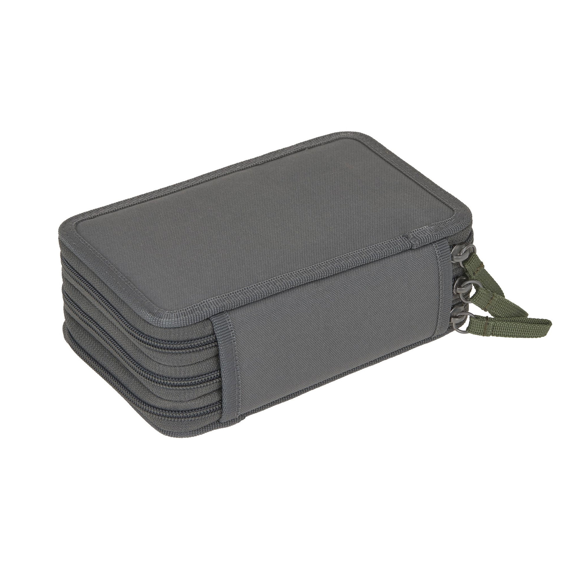 Kompaktetui, Reisetasche, Nylon, Grau, Reißverschluss