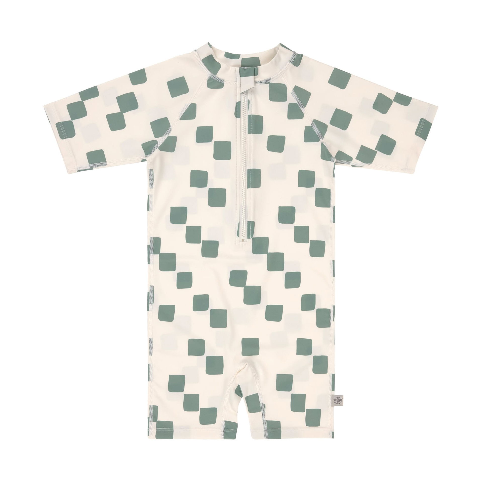 Bild 1 PreOrder 2026 -  Short Sleeve Sunsuit Checkerboard  sea salt/green, Bekleidung, T-shirt, Bekleidung, Hemd