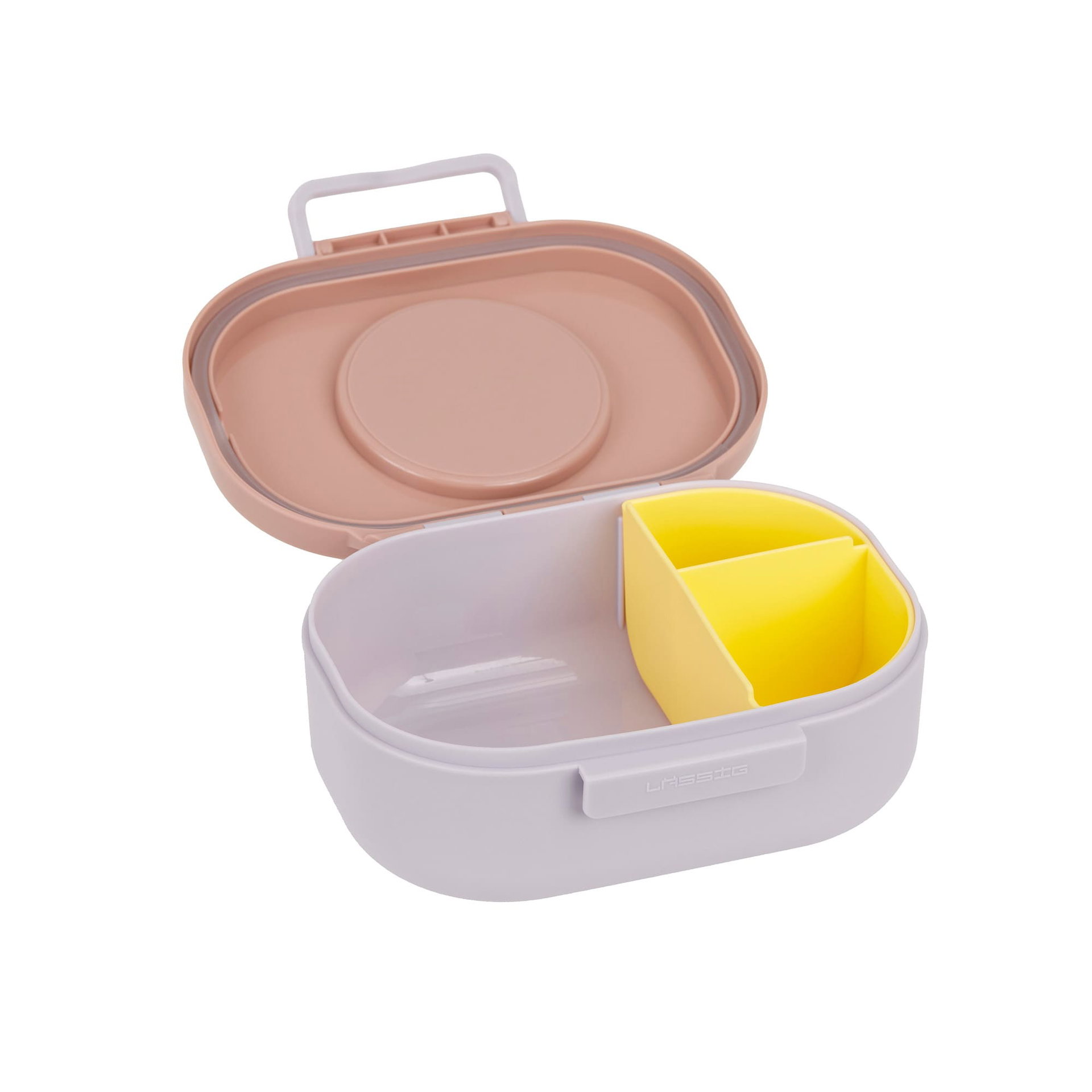 Brotdose Kinder - Style & Snack Pattern Party, Rosa Lila