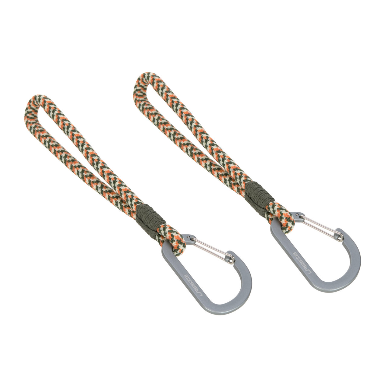 Attaches Poussette Avec Mousqueton (lot De 2), Olive Rouge | Lässig